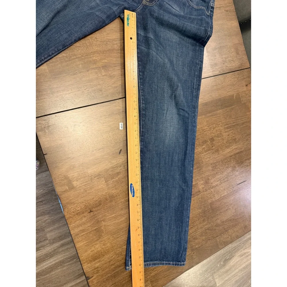 Lucky Brand 361 Vintage Straight Mens Jeans 34x34 Dark Wash Denim Blue Pants - Picture 5 of 6